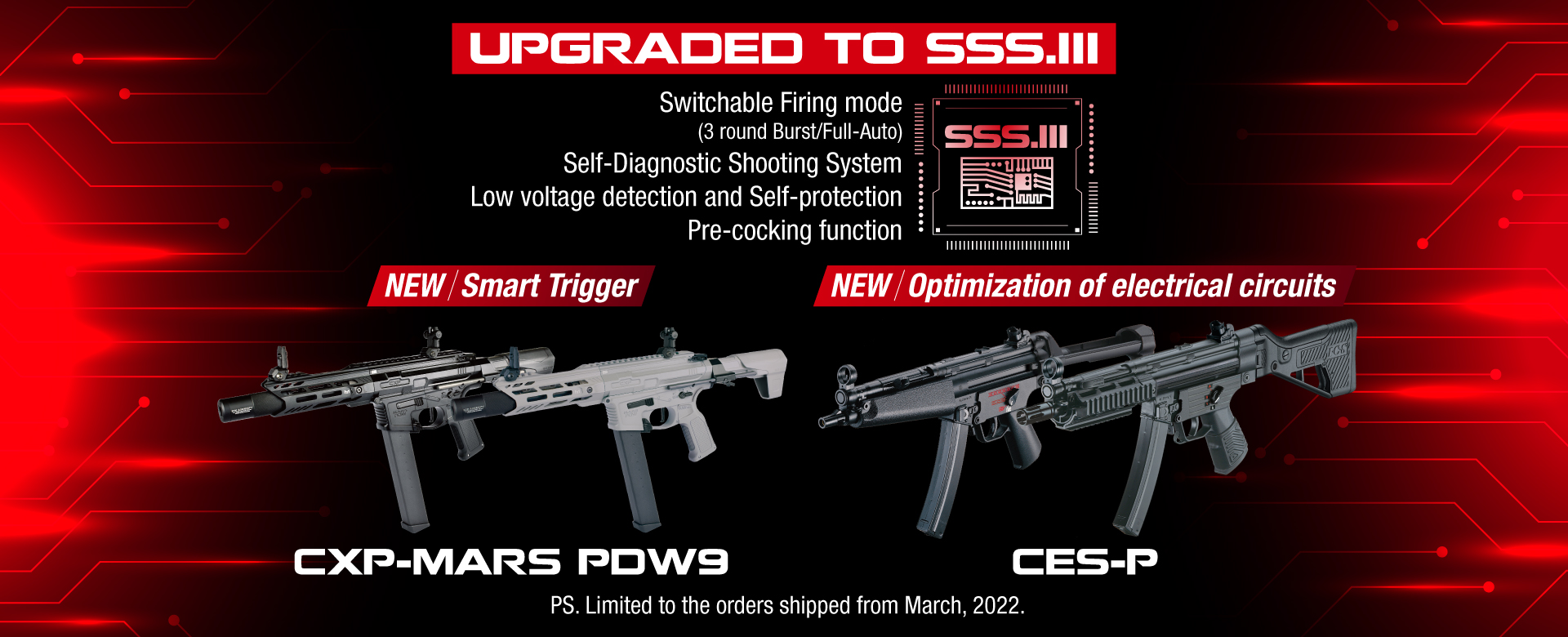 PDW9 & CES-P SSS Upgrade